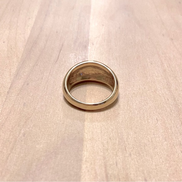 Chunky Gold Dome Ring - - Picture 2 of 3